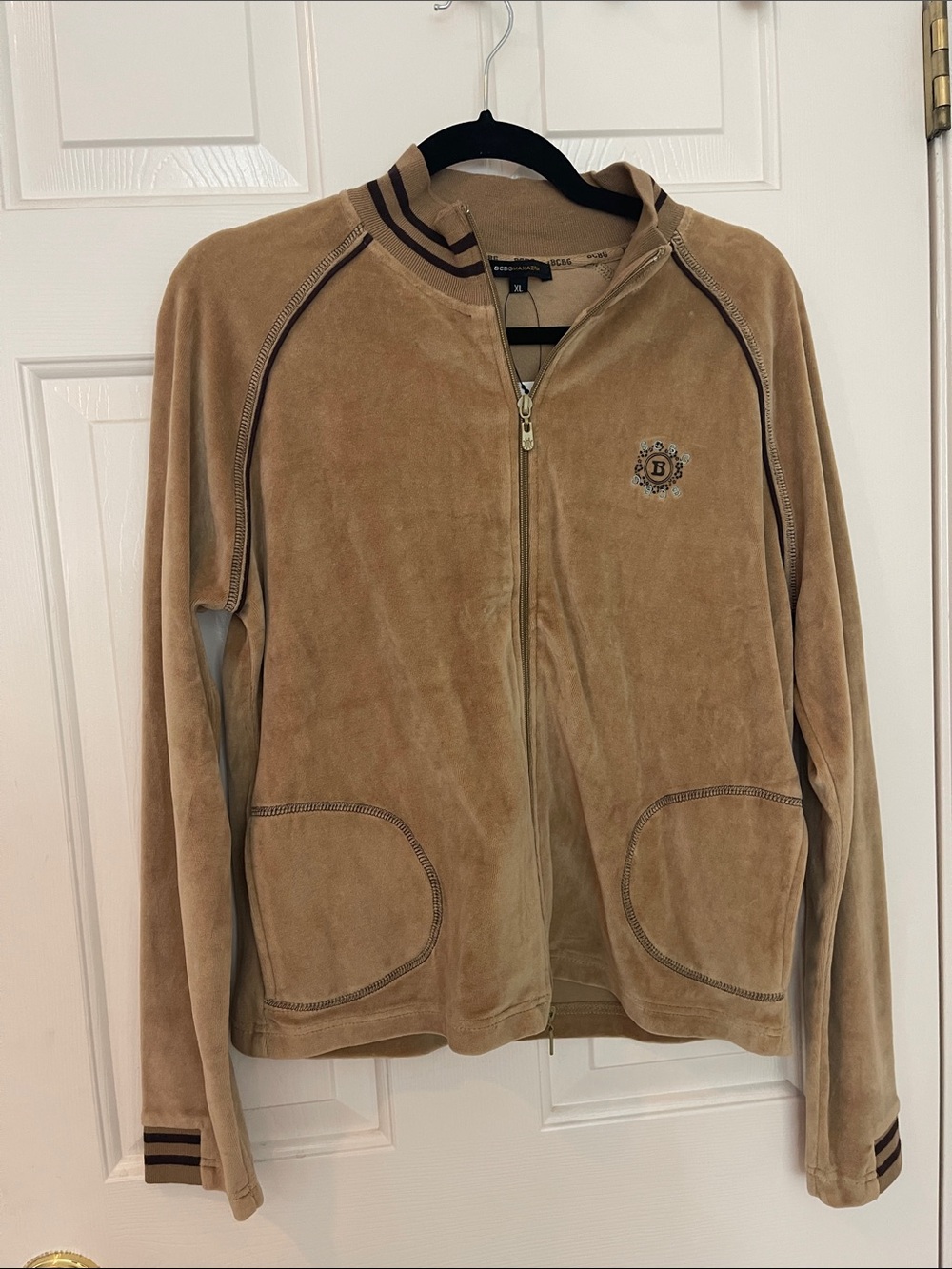 BCBG Velour Zip Up
